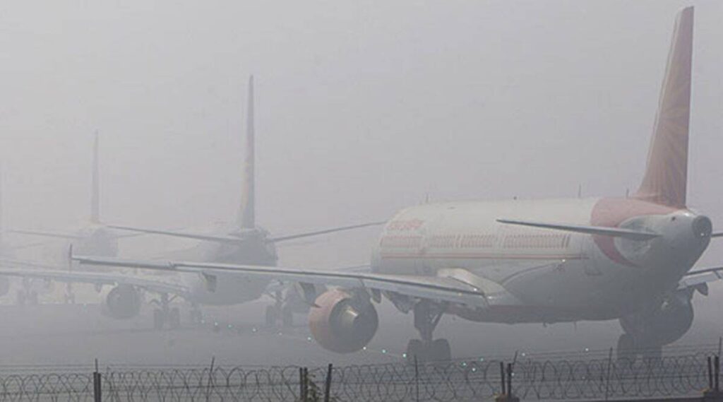 Departing Flights From Delhi Delayed Due To Low Visibility