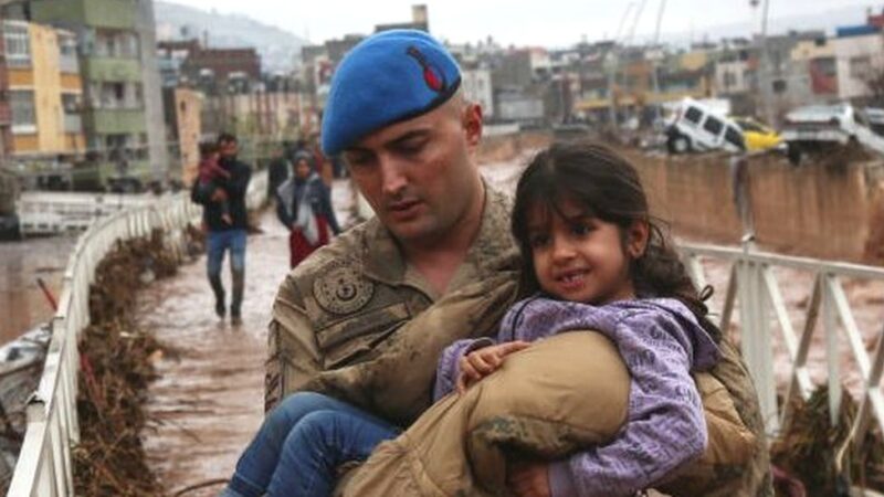 Turkish floods inundate two cities hit by quakes killing 14