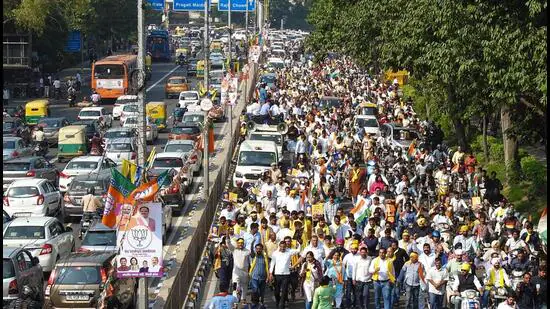 Traffic congestion expected in central Delhi ahead of AAP gathering