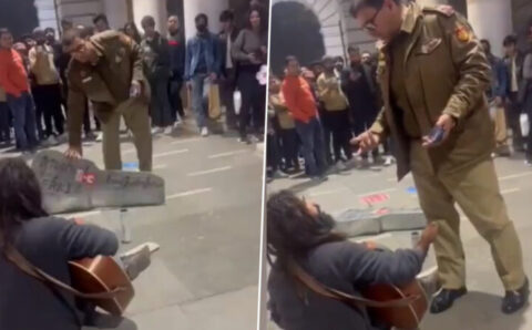 Artist alleges Delhi police manhandled him in Connaught Place, video goes viral