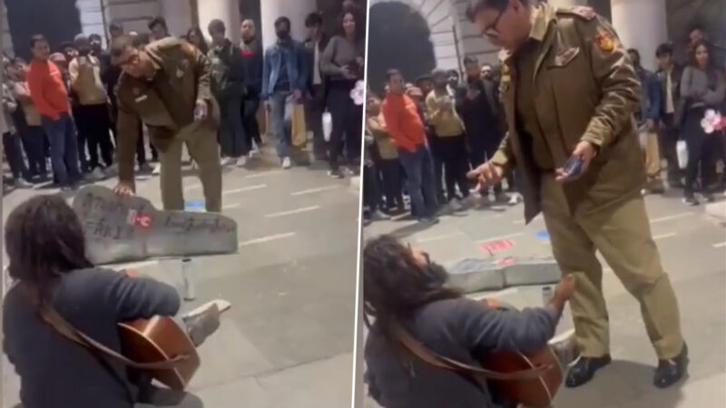 Artist alleges Delhi police manhandled him in Connaught Place, video goes viral