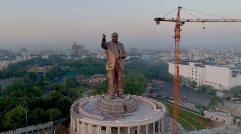 125 Feet Tall BR Ambedkar Statue Unveiled By KCR In Hyderabad